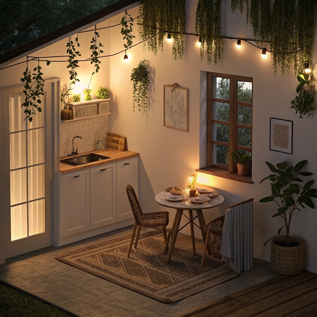 Tiny kitchen design with smart storage solutions
