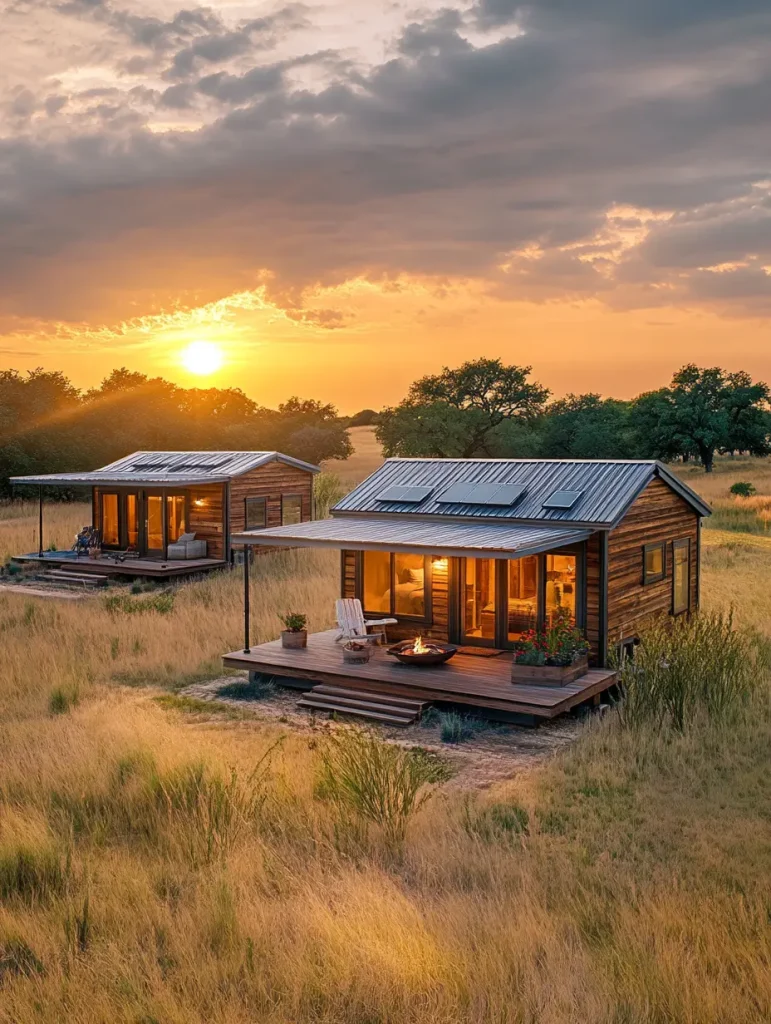 Tiny house community in rural Texas