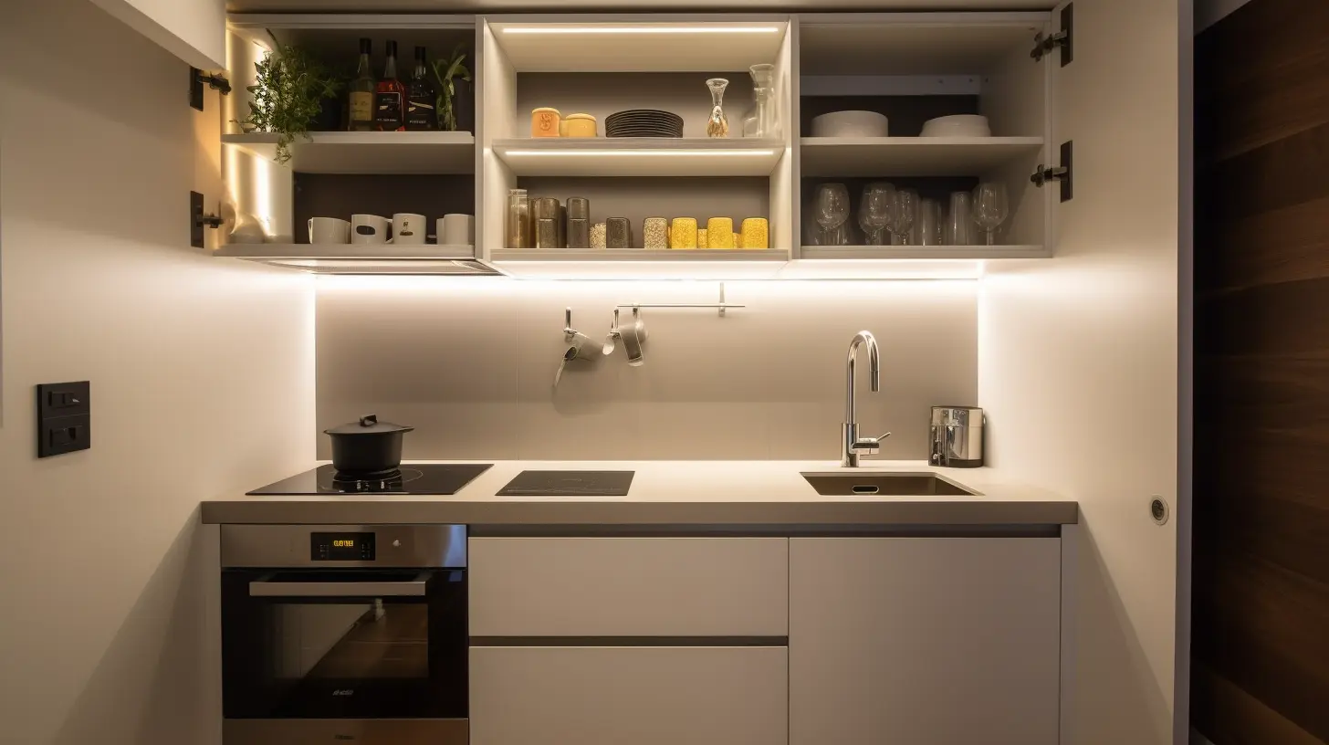 tiny little kitchen with compact design