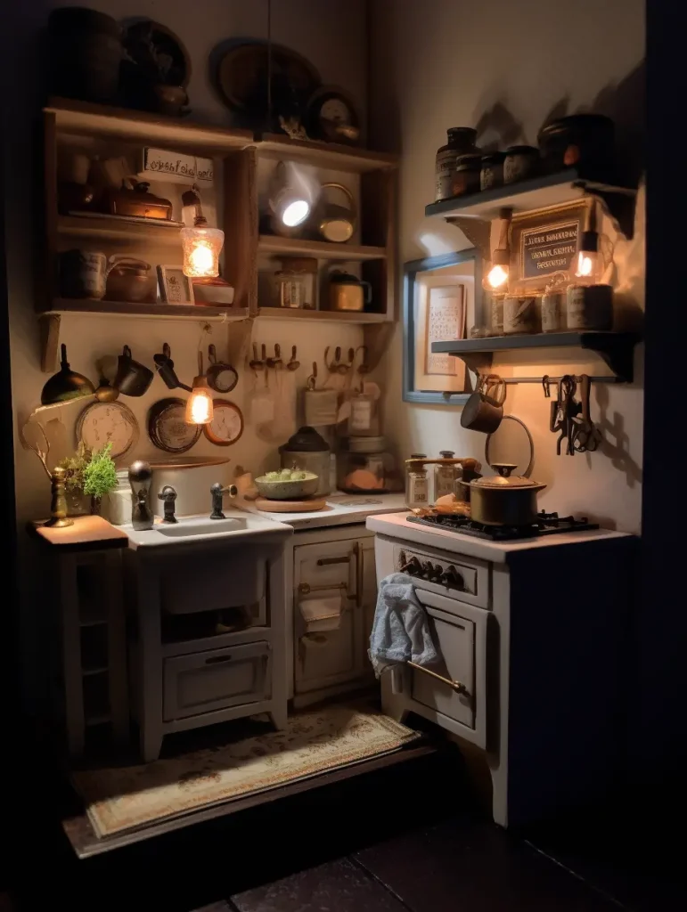 miniature cooking tiny kitchen