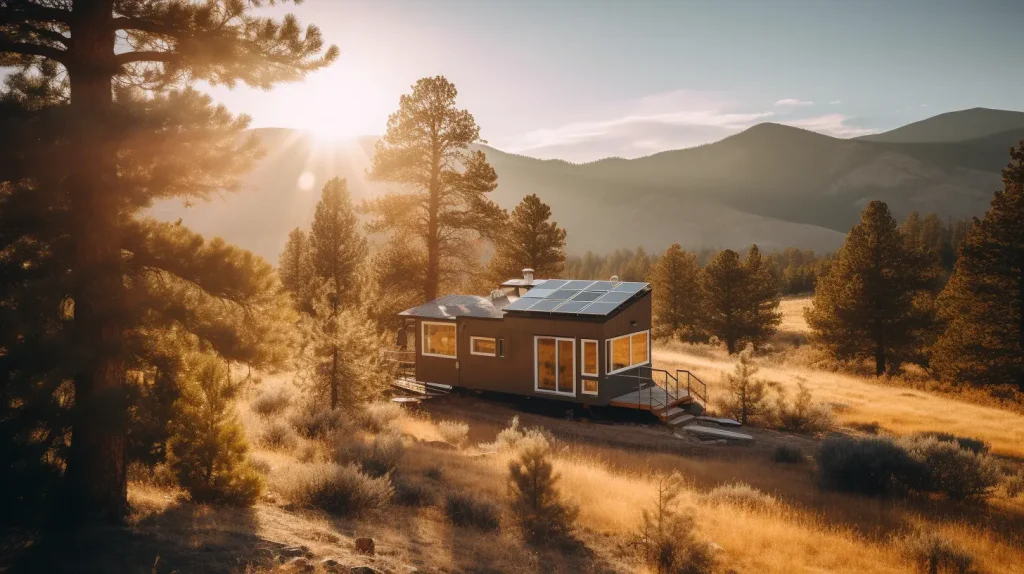tiny homes Colorado in scenic mountain setting
