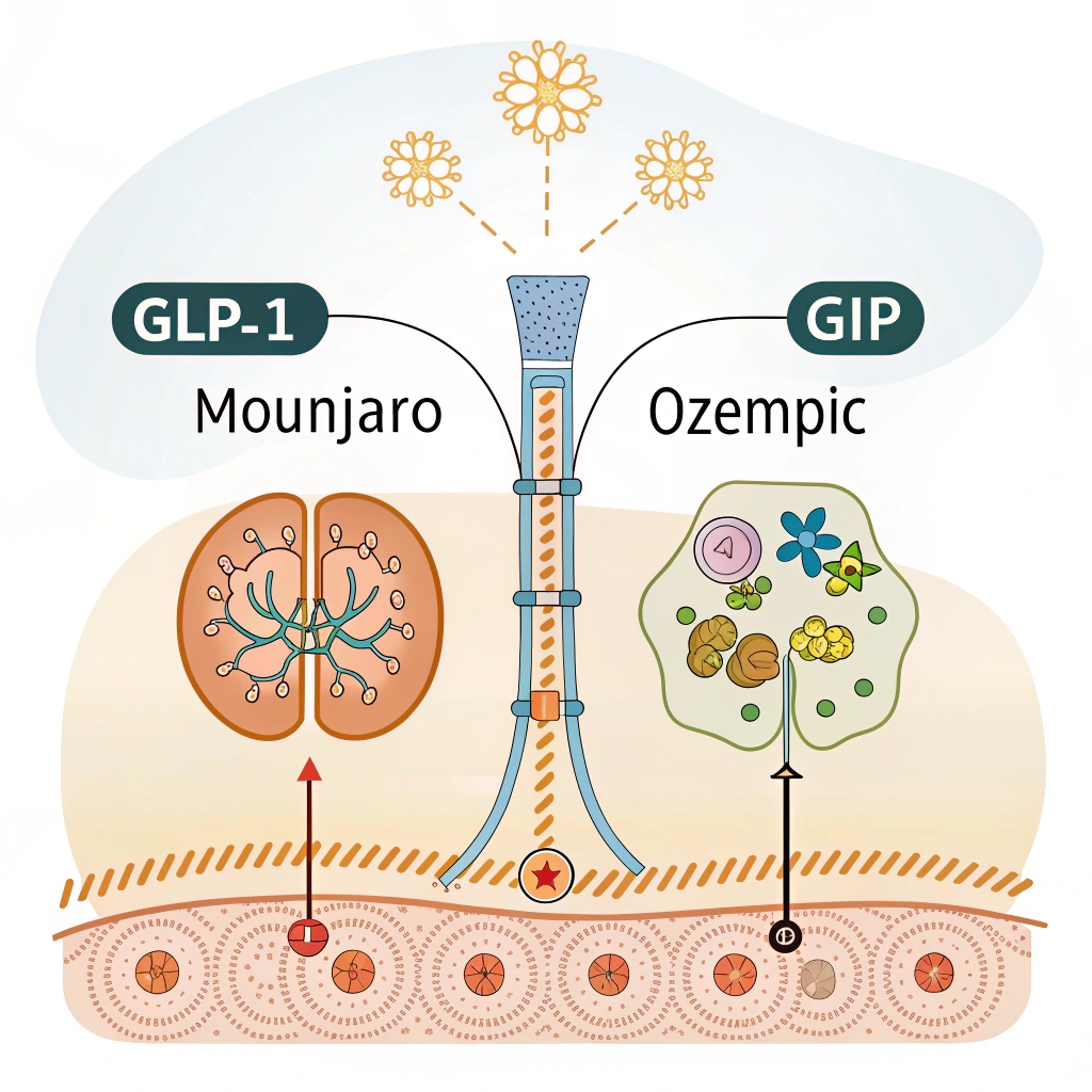 How Mounjaro and Ozempic work in the body